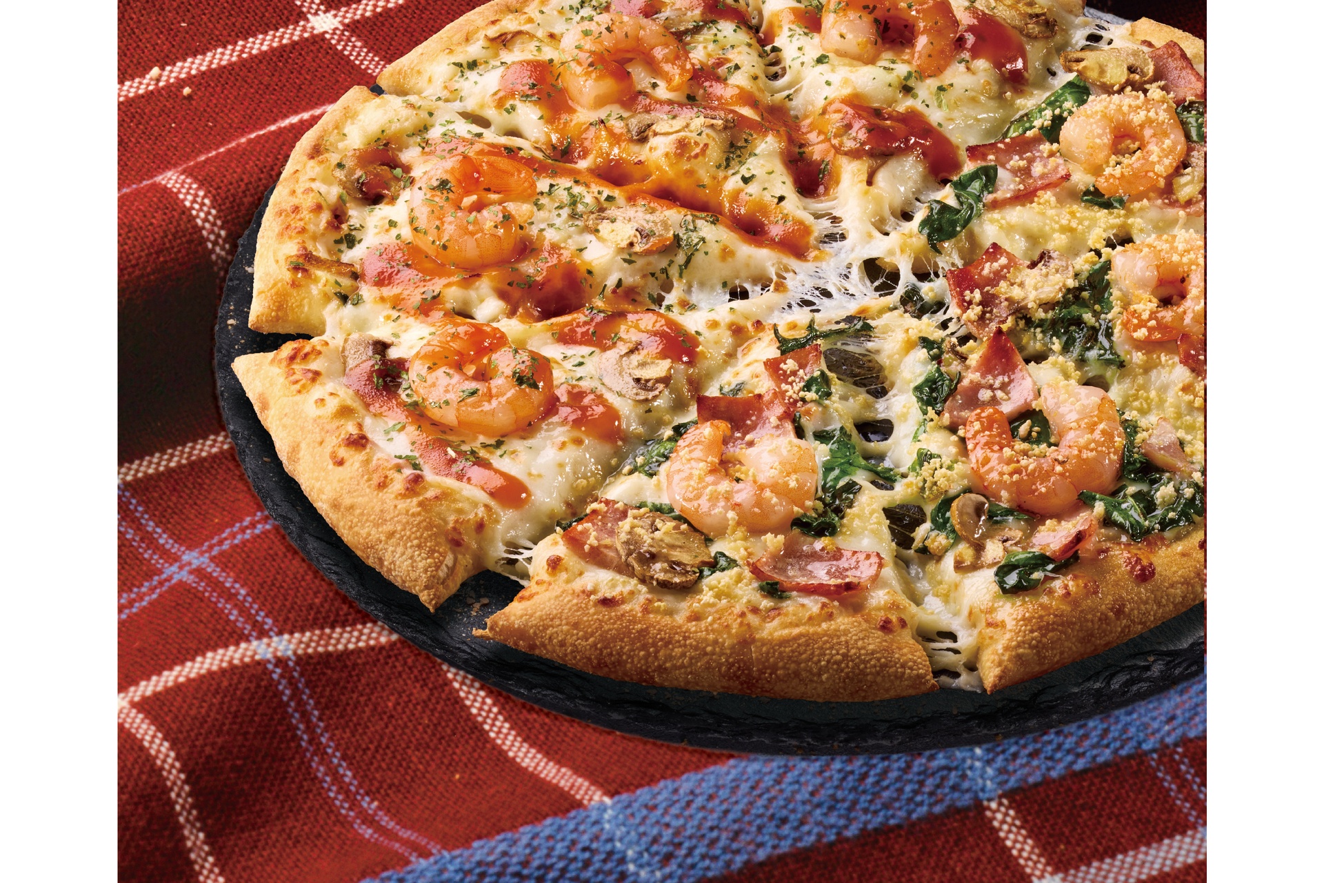 ぷりっと海老のハーフ＆ハーフ