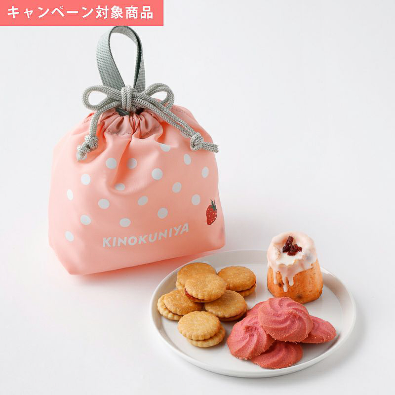 紀ノ国屋 いちごスイーツバッグ（ピンク）
