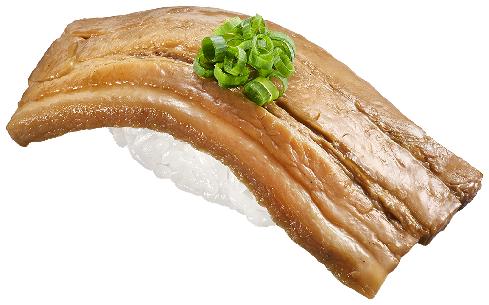 「東坡肉（トンポーロー）にぎり」（180円～）