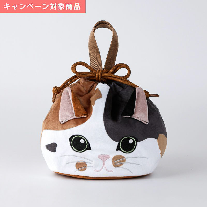 紀ノ国屋 保冷巾着 三毛猫