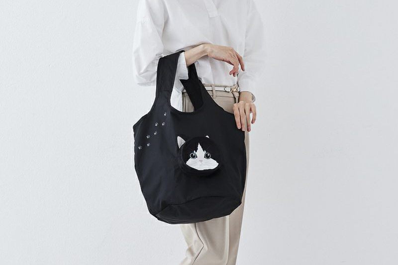 紀ノ国屋 コンパクトバッグ クロ