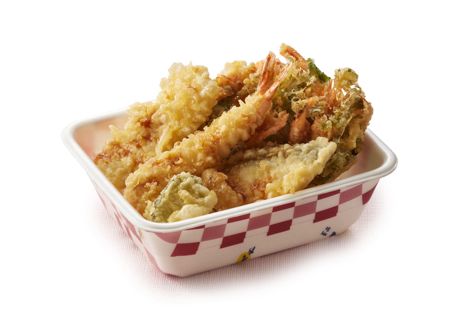 「早春海老天丼弁当（お新香付）」