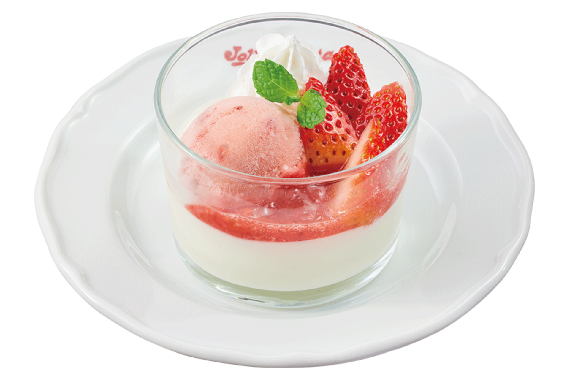 「苺のグラスドルチェ」