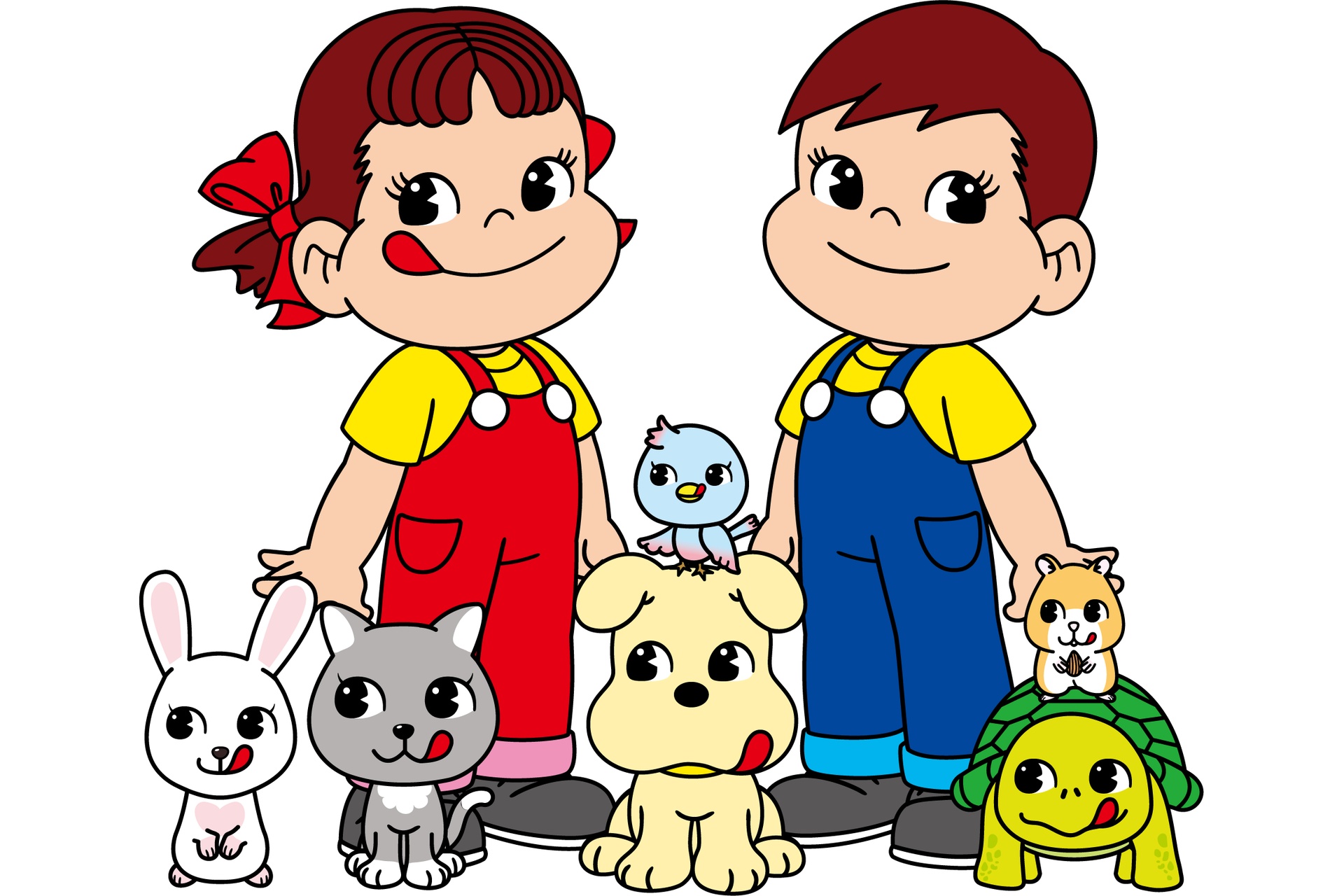 不二家の「ペコちゃんポコちゃんとゆかいな仲間たち」