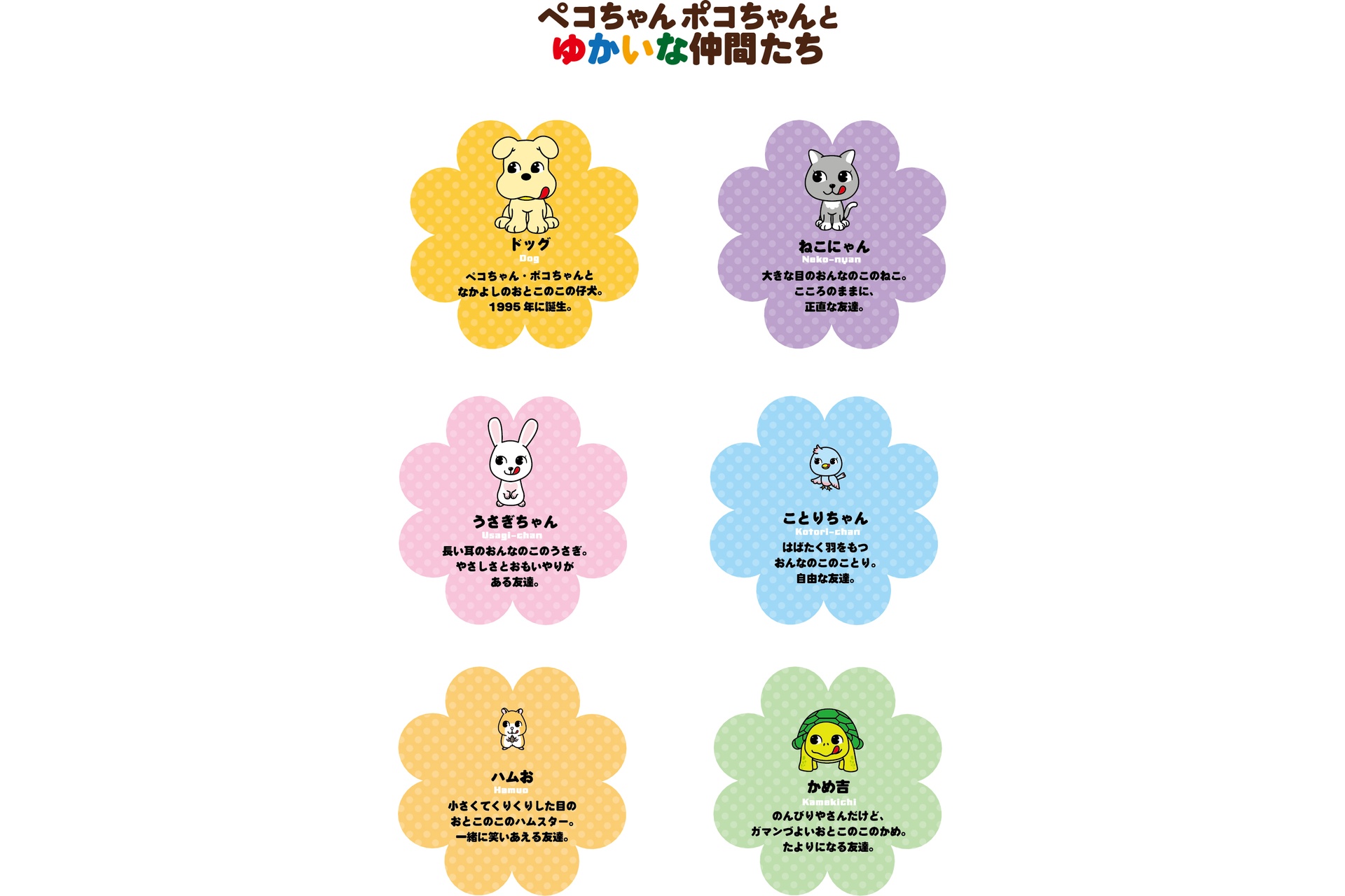 ペコちゃんポコちゃんとゆかいな仲間たち