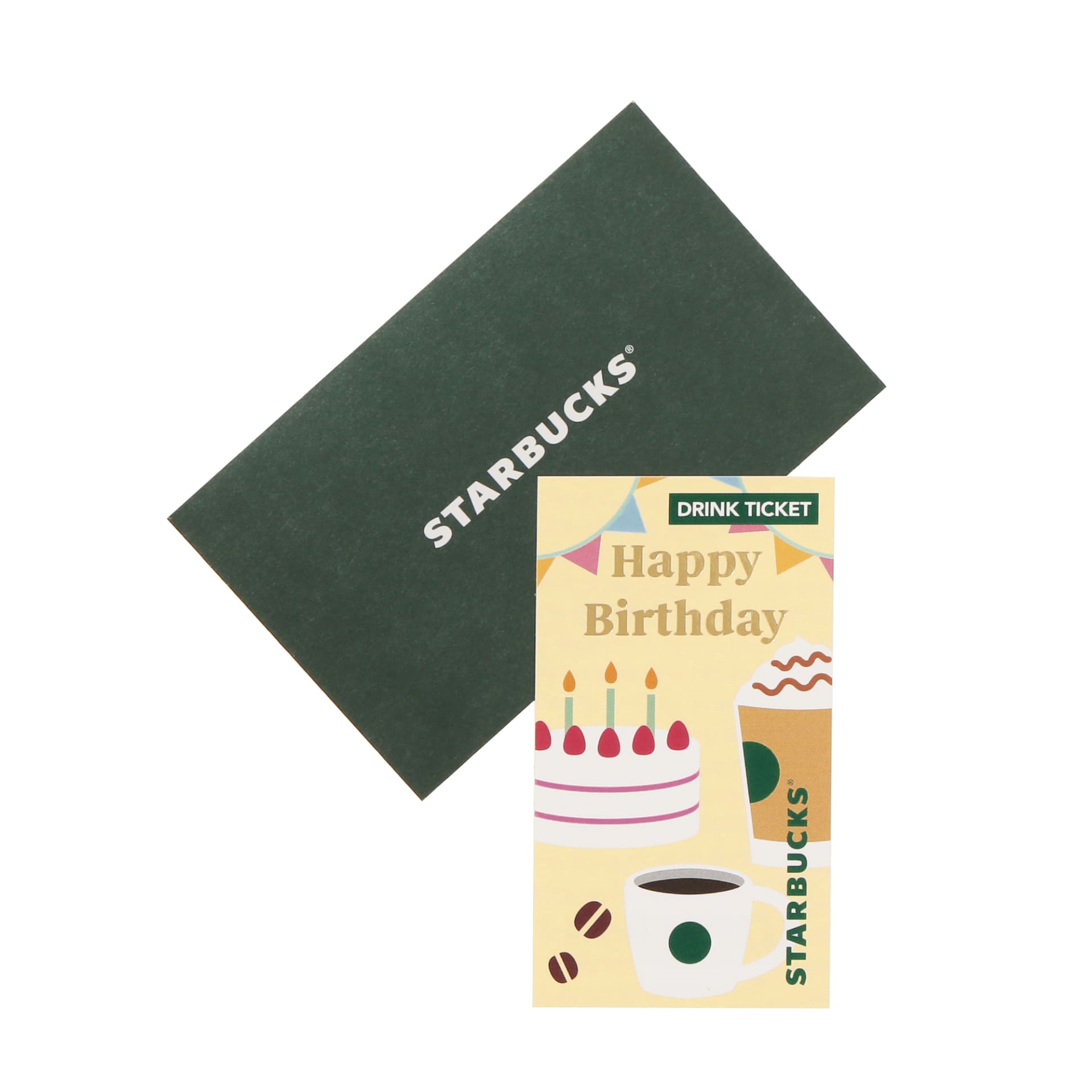「ビバレッジギフトミニカード Happy Birthday」（550円）