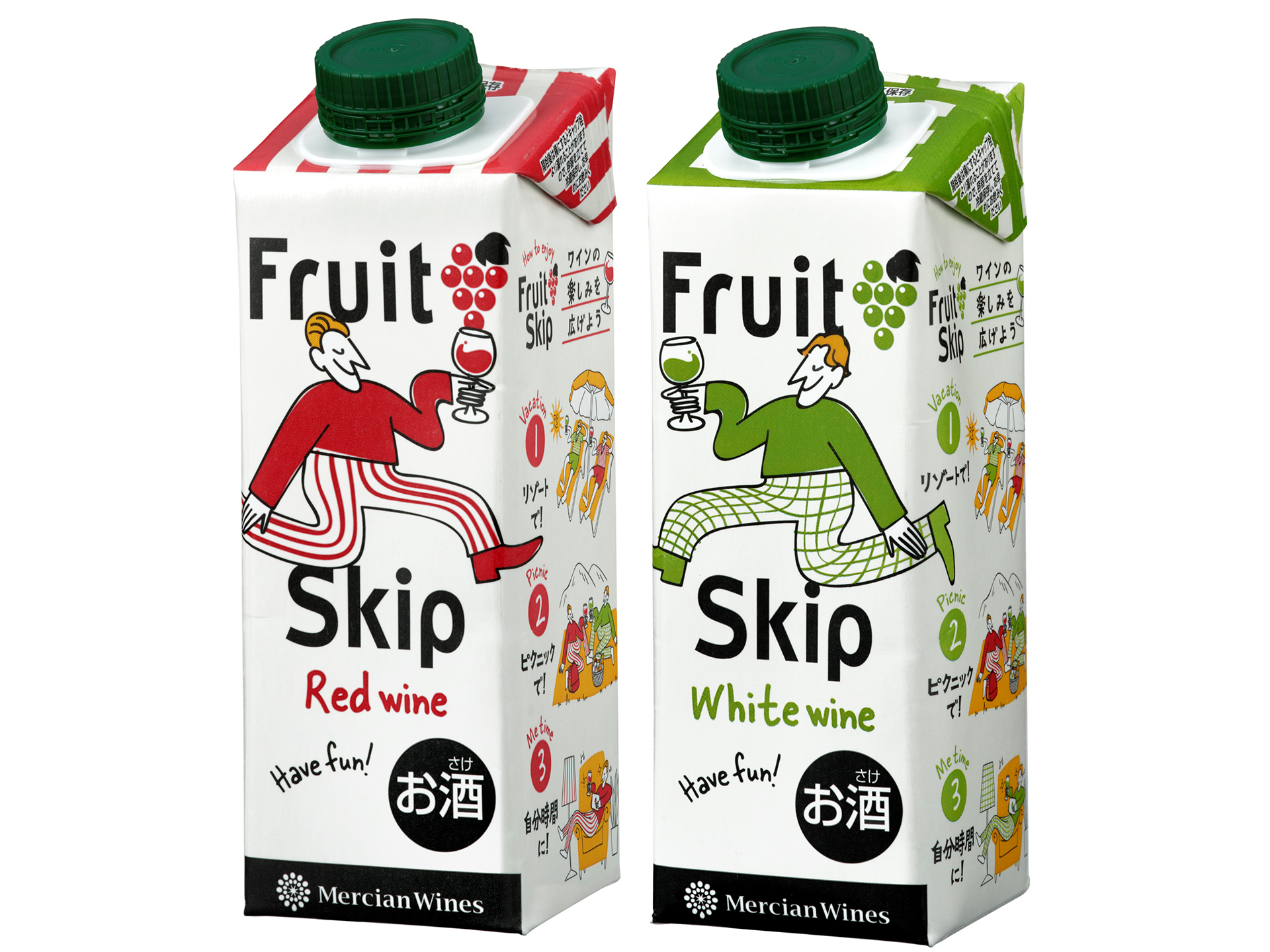 メルシャン「メルシャン・ワインズ フルーツスキップ レッド/ホワイト」