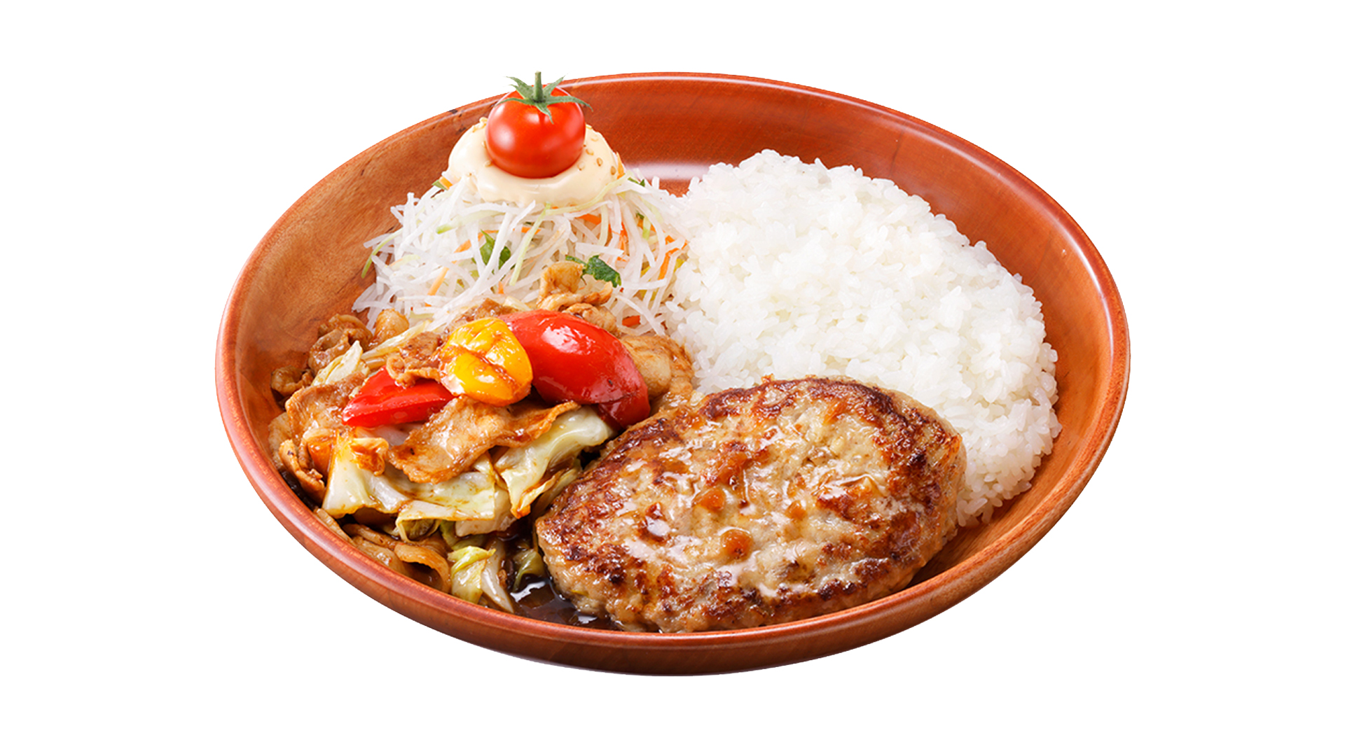 「回鍋肉＆ハンバーグディッシュ」