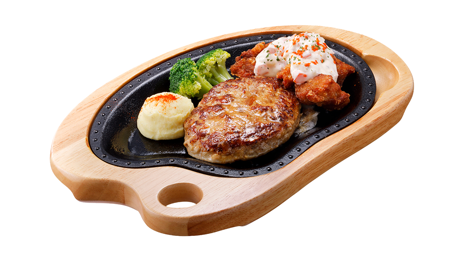 「タルタルザンギ＆ハンバーグステーキ」