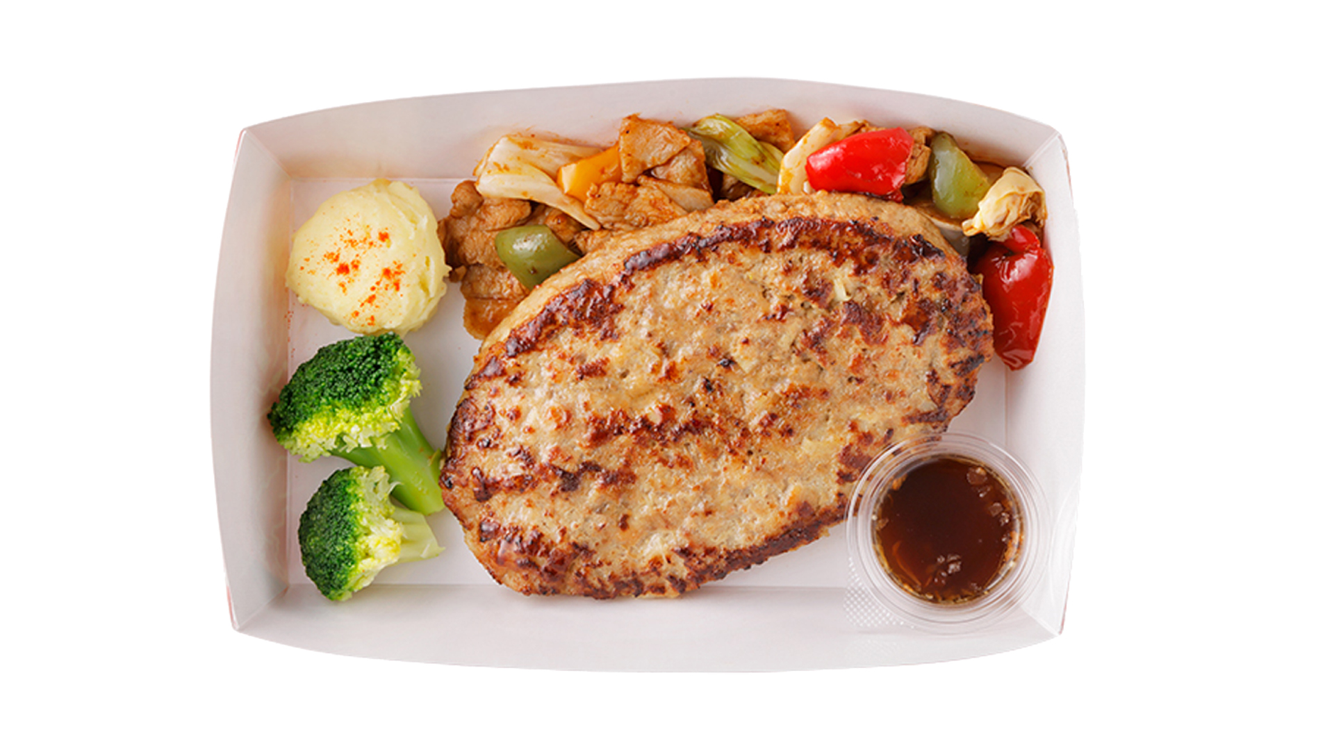 【テイクアウト/宅配メニュー】「回鍋肉＆ハンバーグステーキ」