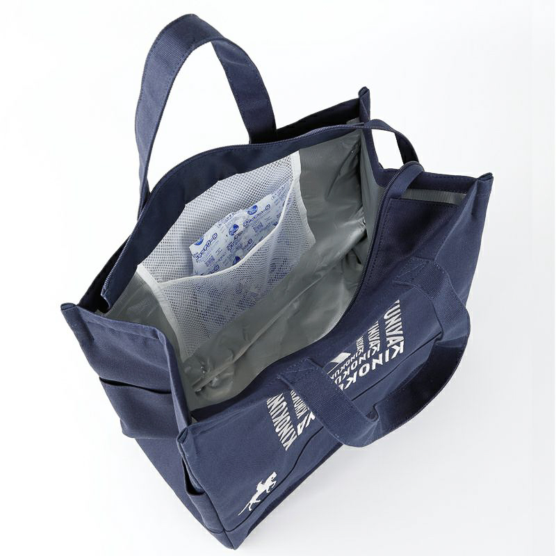 紀ノ国屋 コットン保冷バッグ（ネイビー）