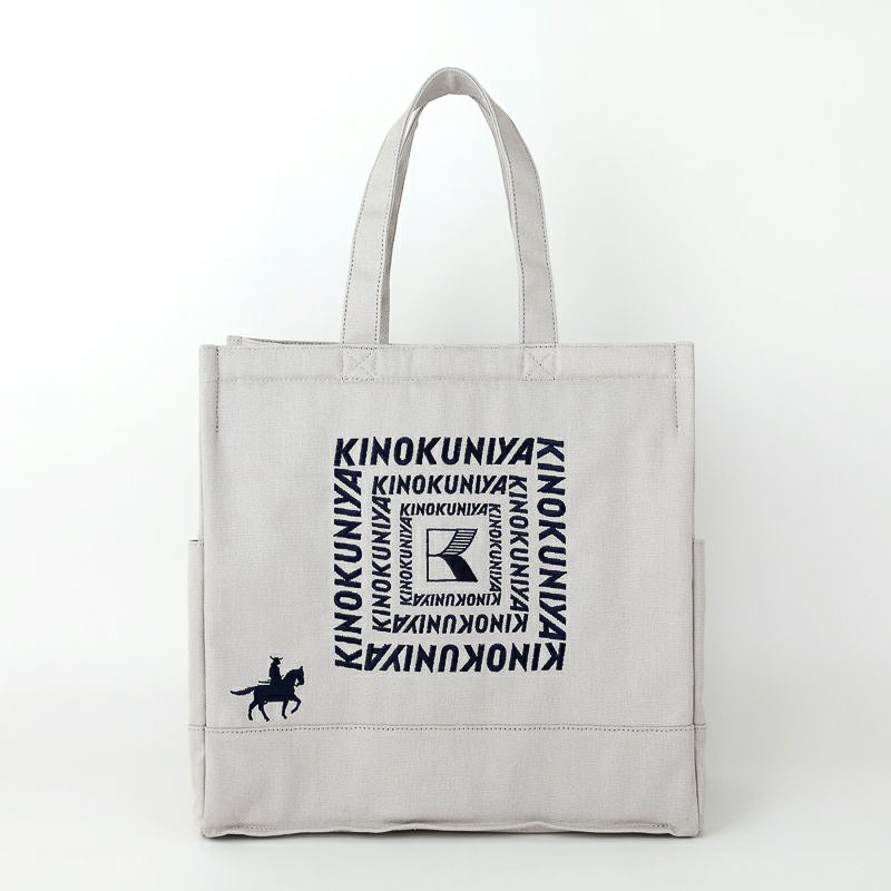 紀ノ国屋 コットン保冷バッグ（グレー）