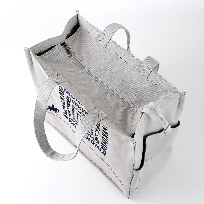 紀ノ国屋 コットン保冷バッグ（グレー）