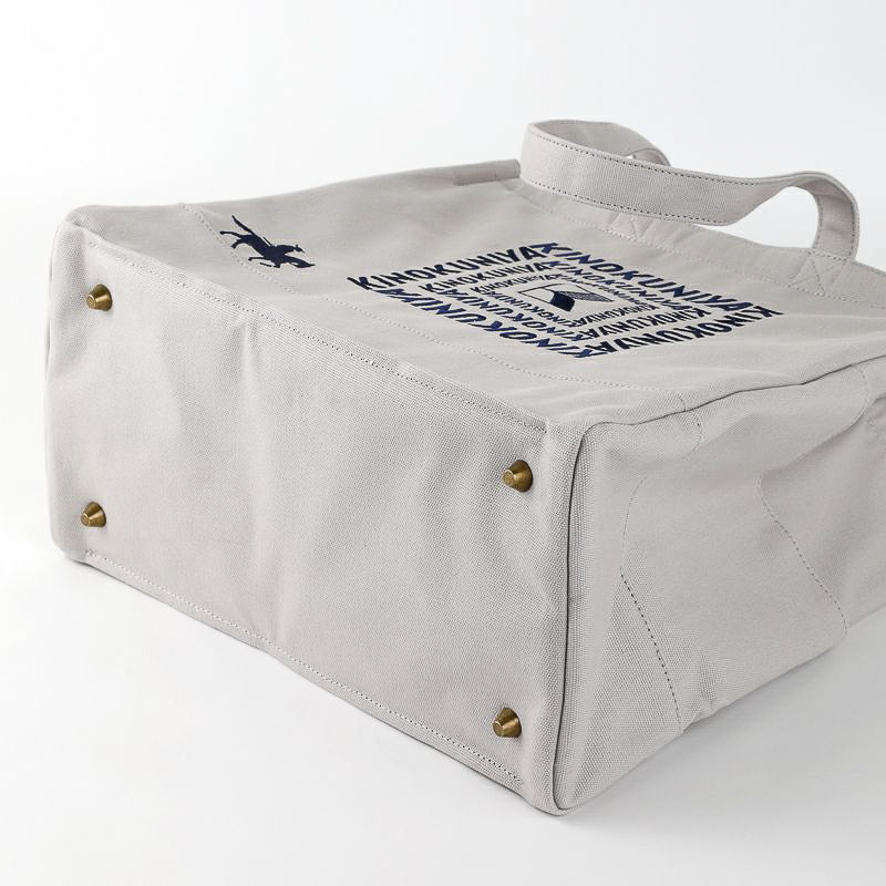 紀ノ国屋 コットン保冷バッグ（グレー）