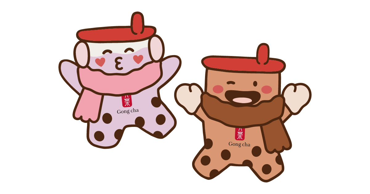 「ゴンチャム」ウォールステッカーイメージ画像