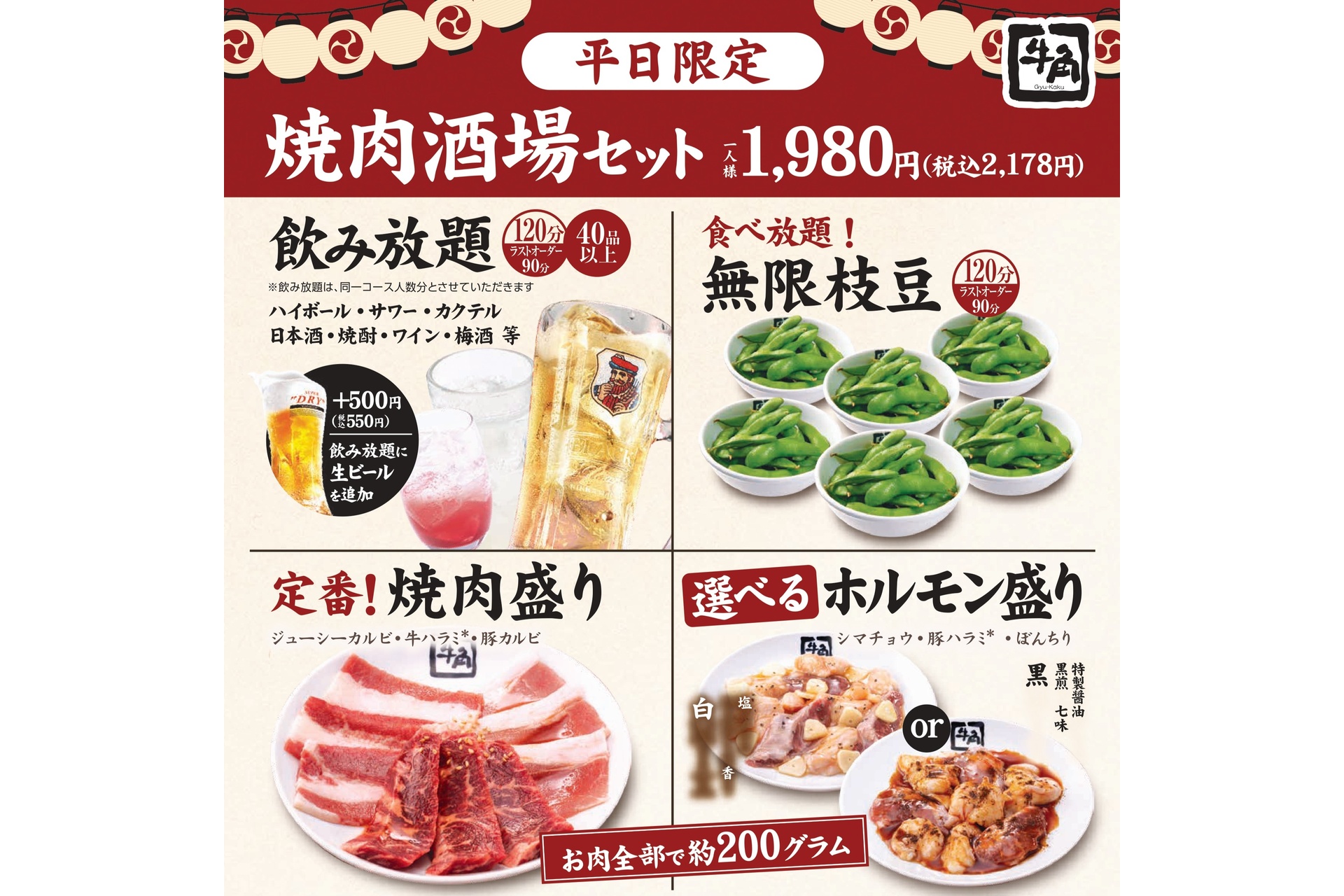 焼肉酒場セットの内容