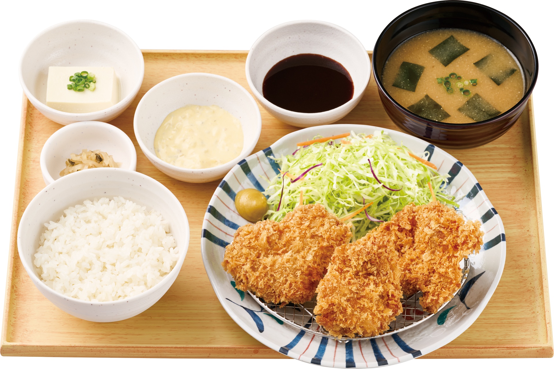 【タルタルソース付】とりカツ定食（3個）