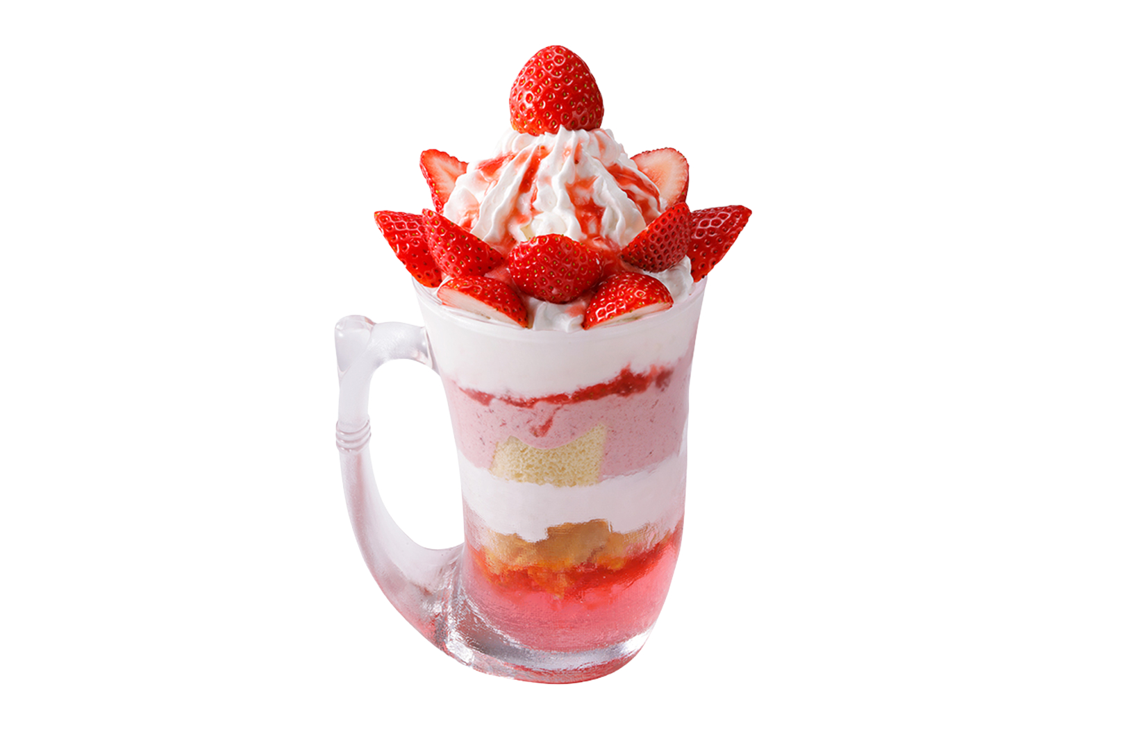 「ジョッキパフェ（完熟いちご）」