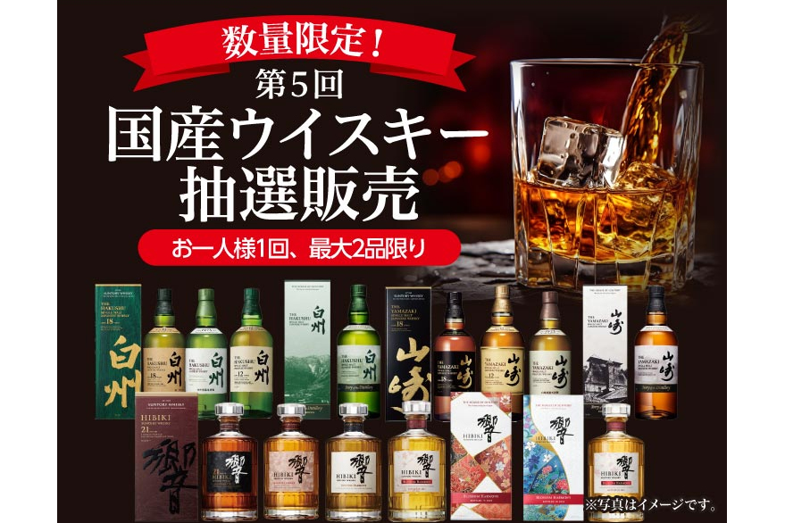 ウエルシア薬局「第5回国産ウイスキー抽選販売」キャンペーン