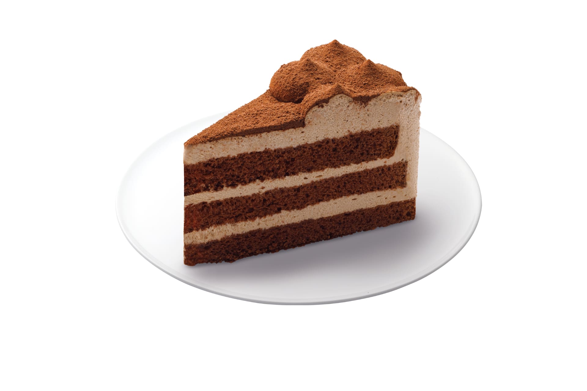 「3層クリームのふんわりチョコレートケーキ」（297円）