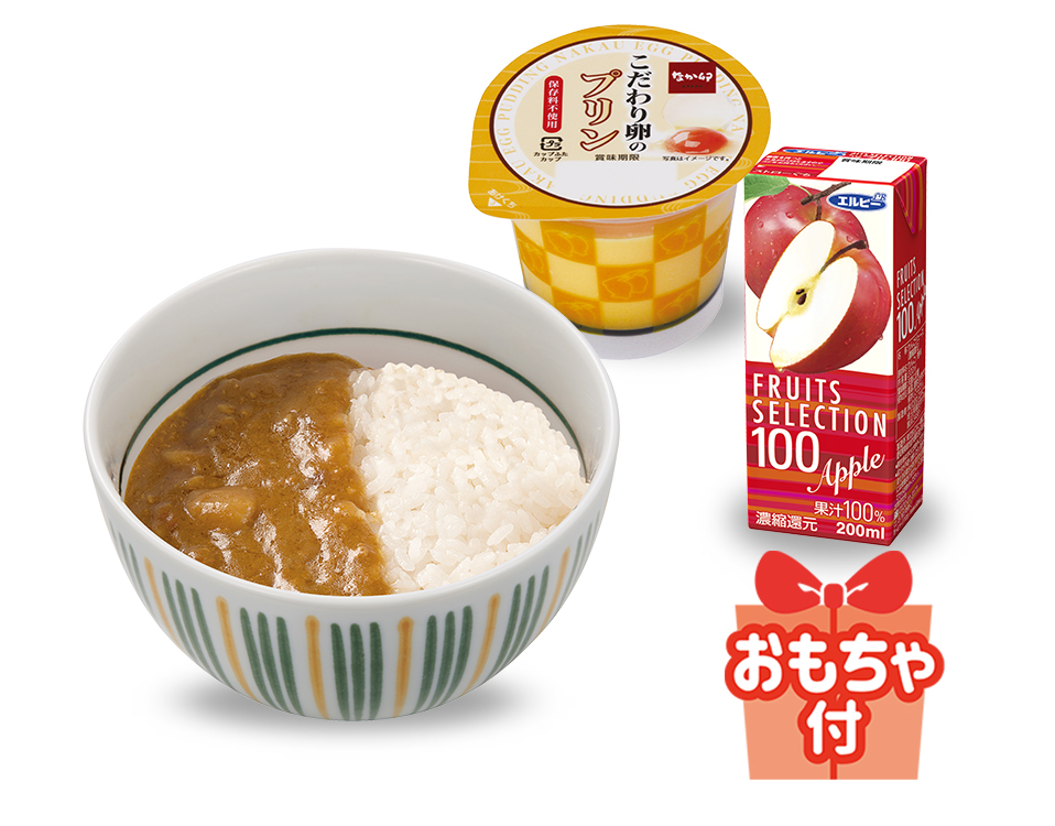 お子様カレー丼うき卯きセット（480円）