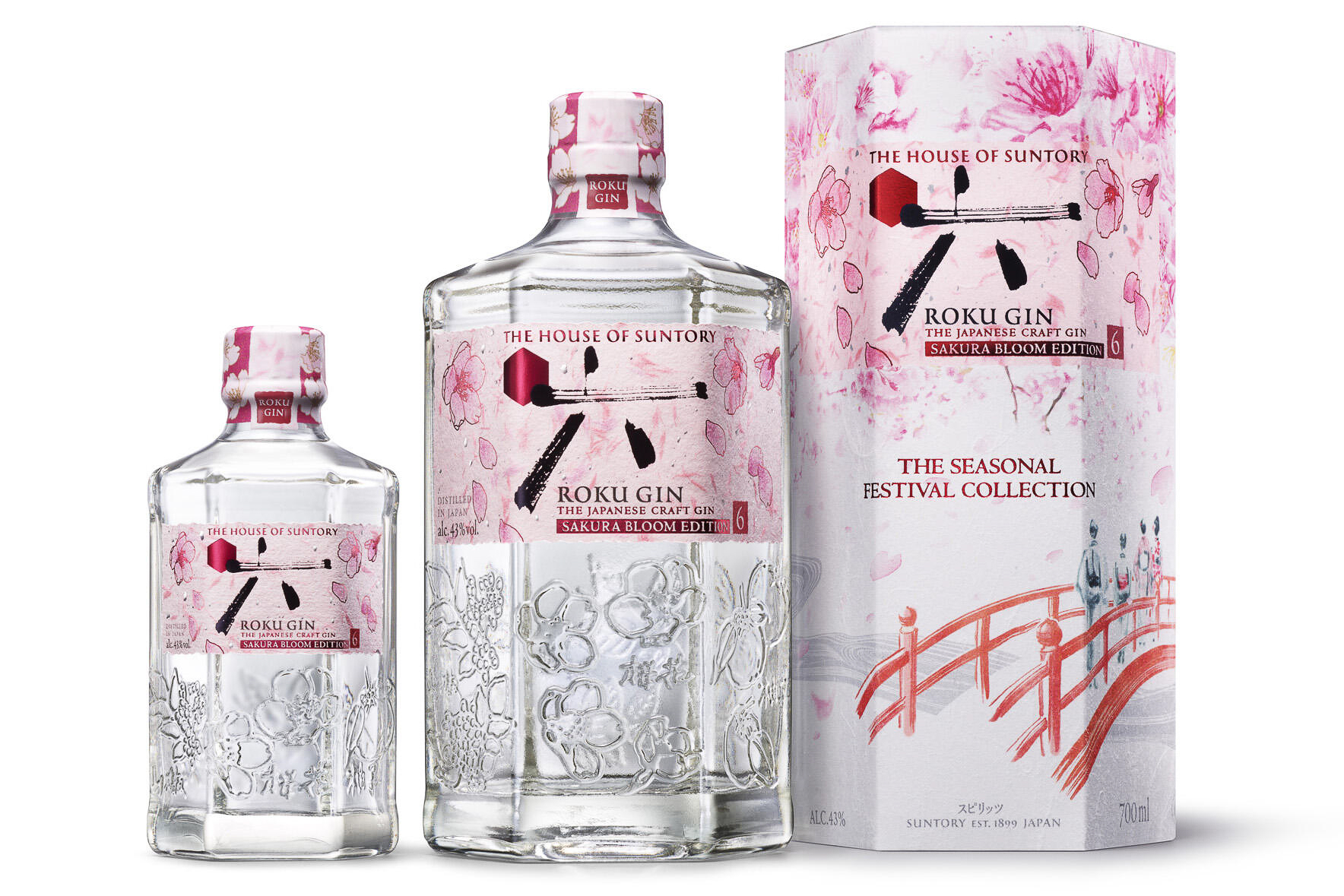 サントリージャパニーズクラフトジン「ROKU〈六〉SAKURA BLOOM EDITION」