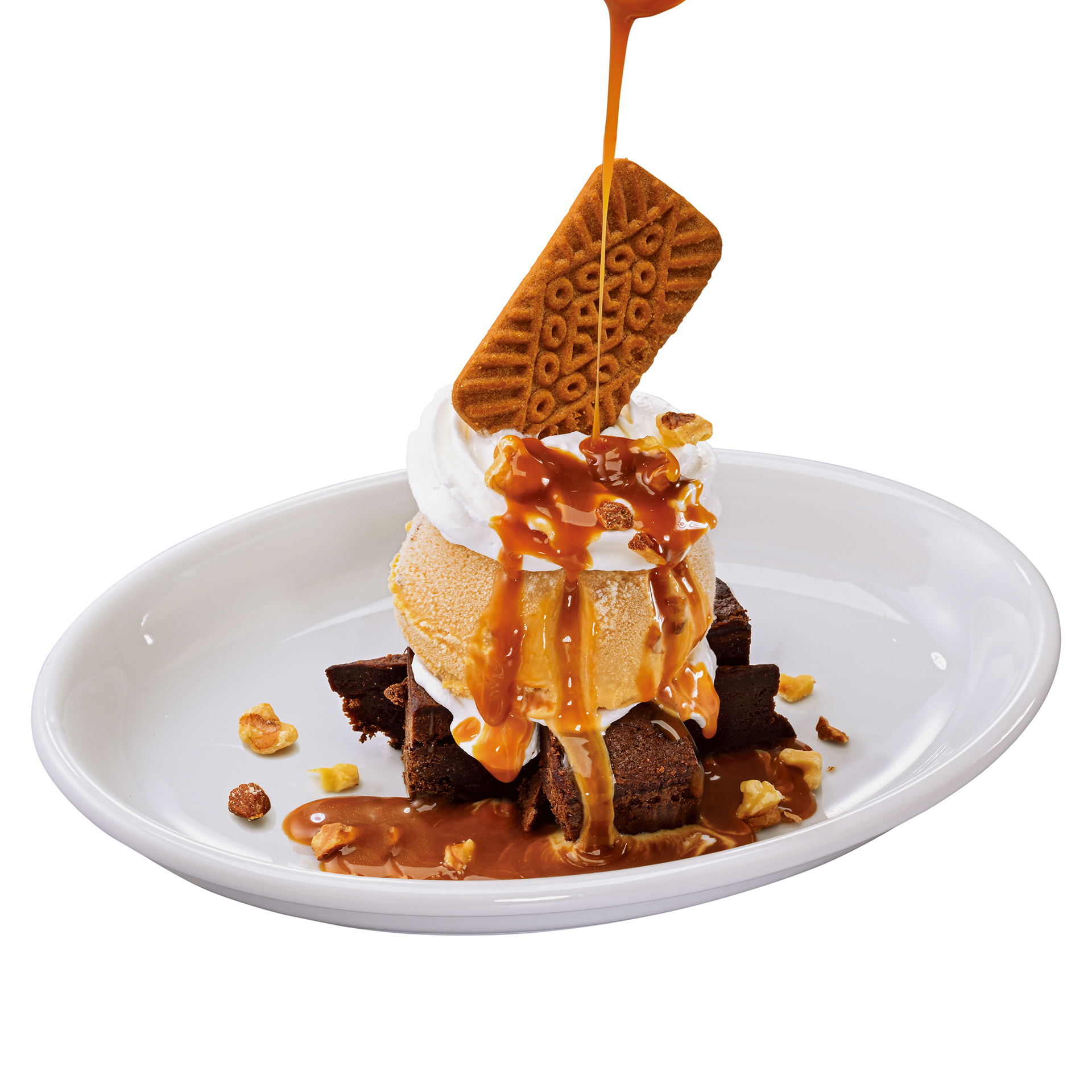 「ブラウニー塩キャラメルファッジサンデー」（495円）