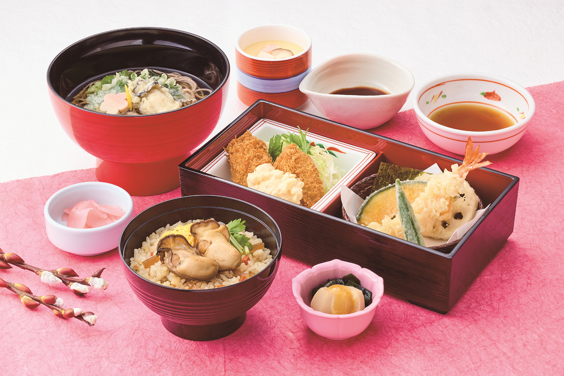 「牡蠣三昧膳」（1978円）