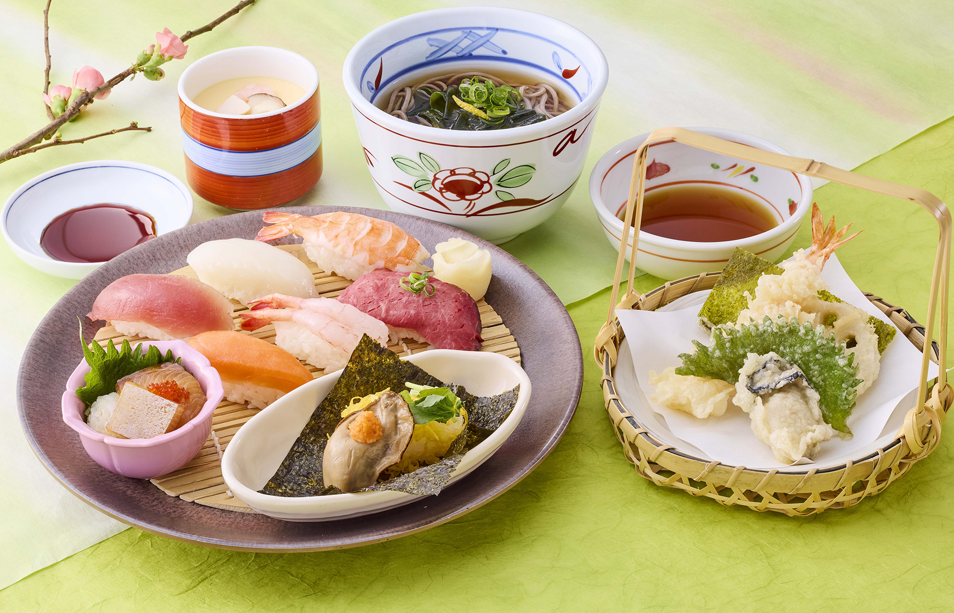 「季節のすし和膳＜早春＞」（1978円）