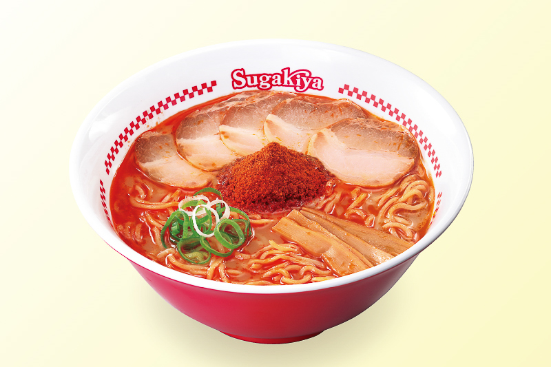 「肉入スガ辛魚ラーメン」（680円）