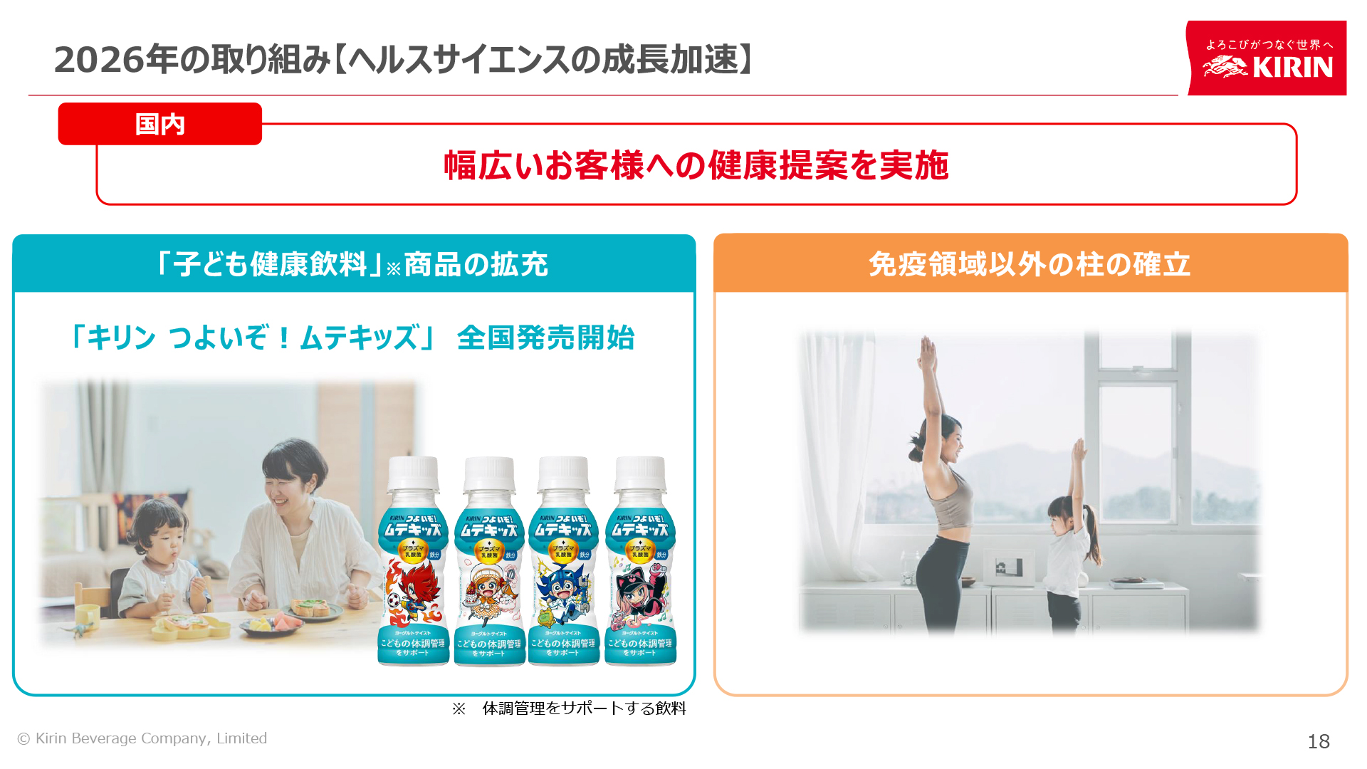 ヘルスサイエンスのリーディングカンパニーを目指す