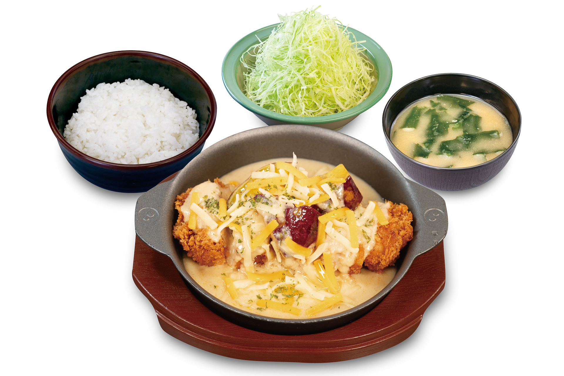 松のや「シュクメルリチキンかつ定食」