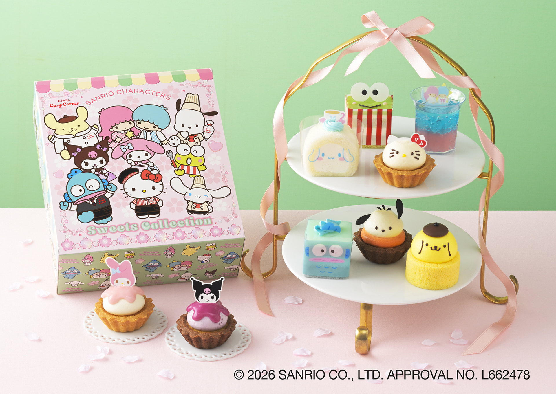 「＜サンリオキャラクターズ＞スイーツコレクション（9個入）」（3564円）