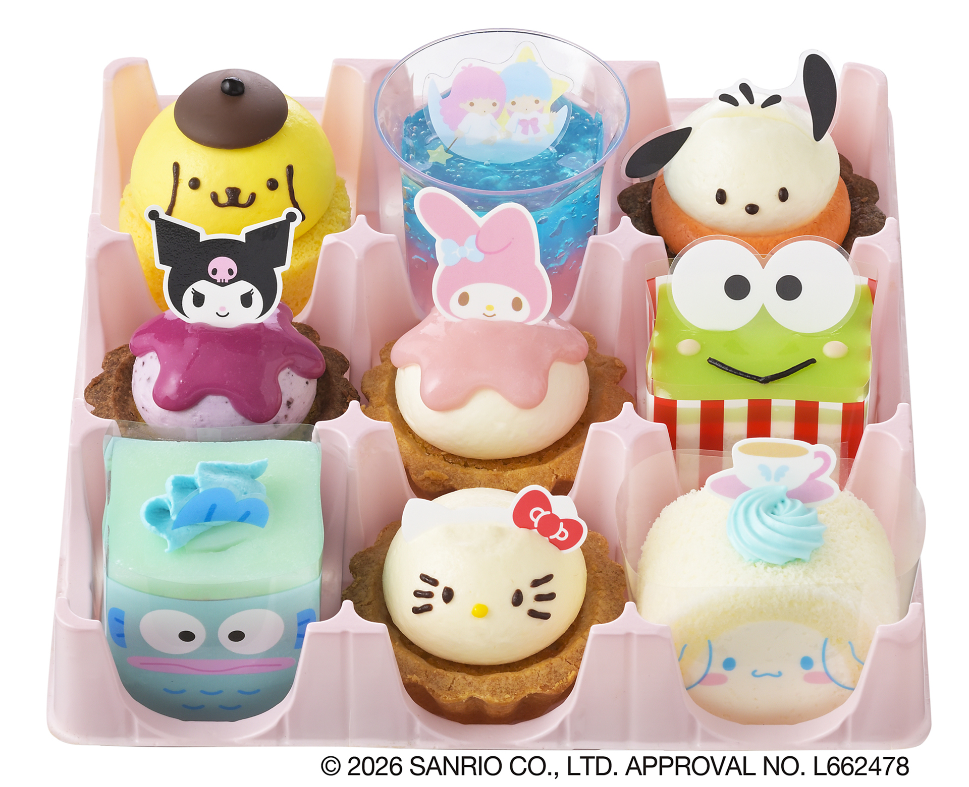 「＜サンリオキャラクターズ＞スイーツコレクション（9個入）」（3564円）