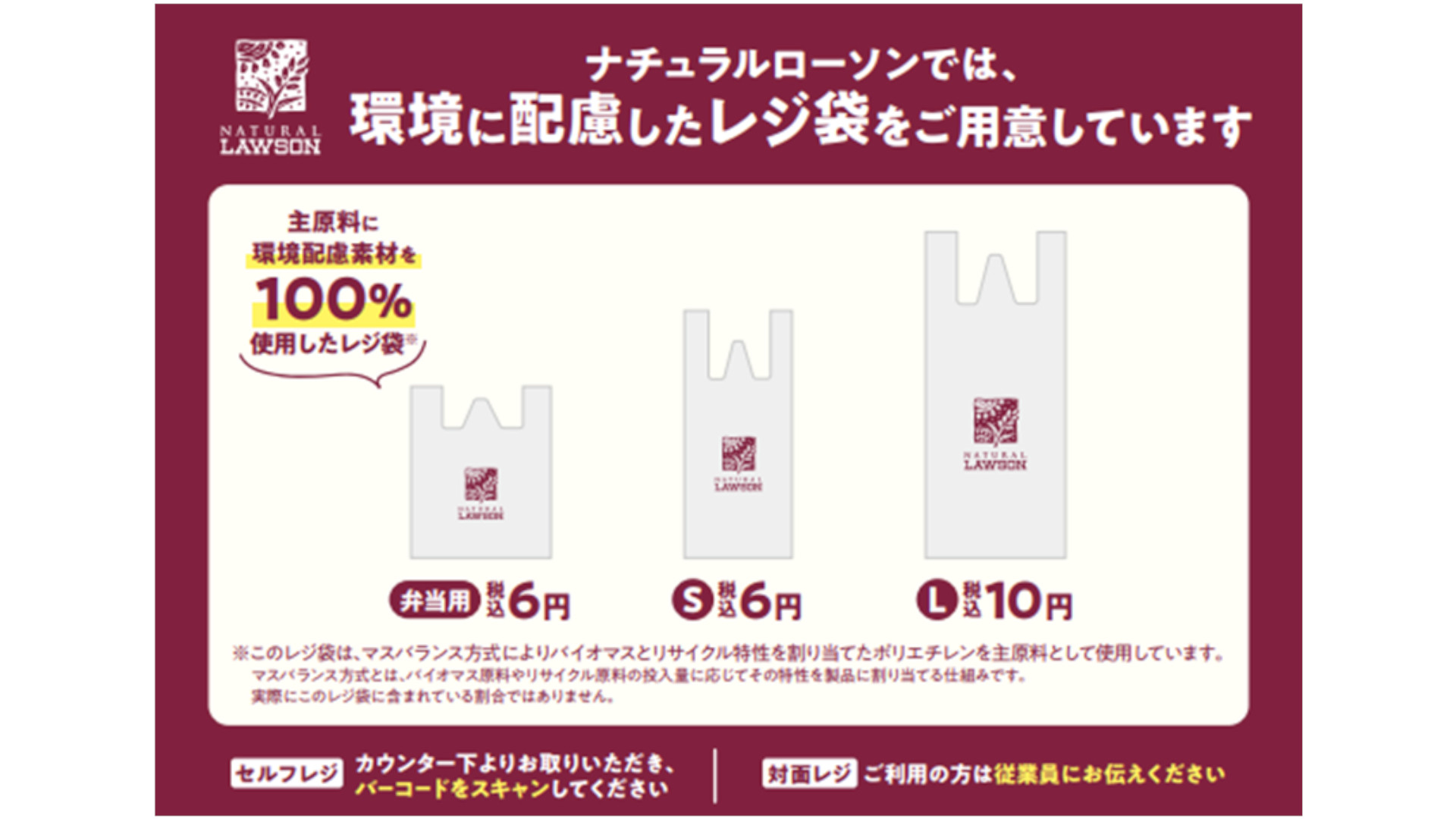 弁当用（左）、Sサイズ（中央）、Lサイズ（右）