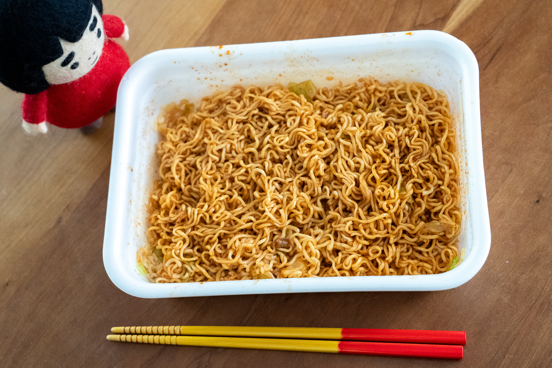 追いがけ激辛ソースをうっかり全部入れたらとんでもない辛さでした（泣）