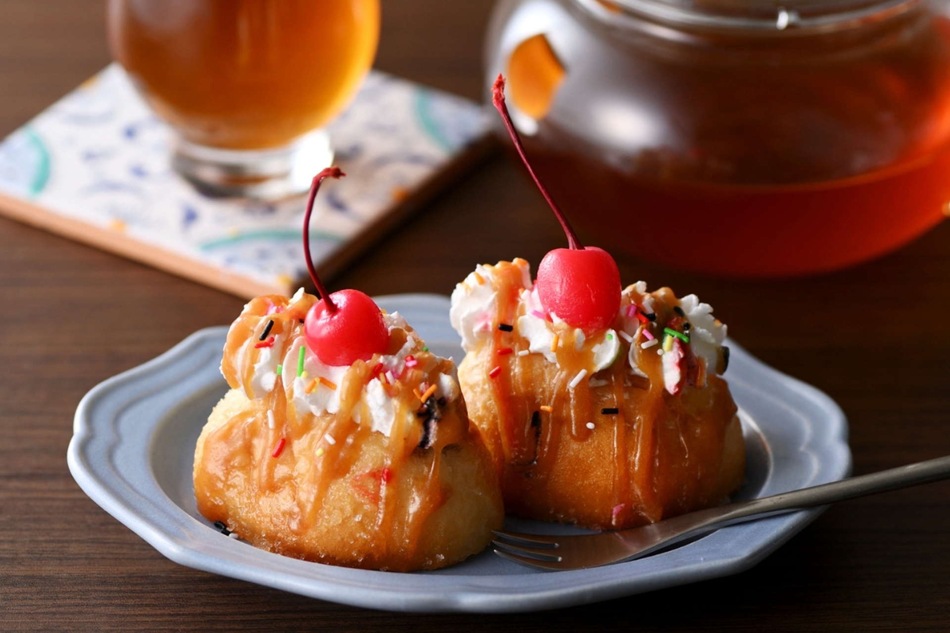 韓国風揚げドーナツ