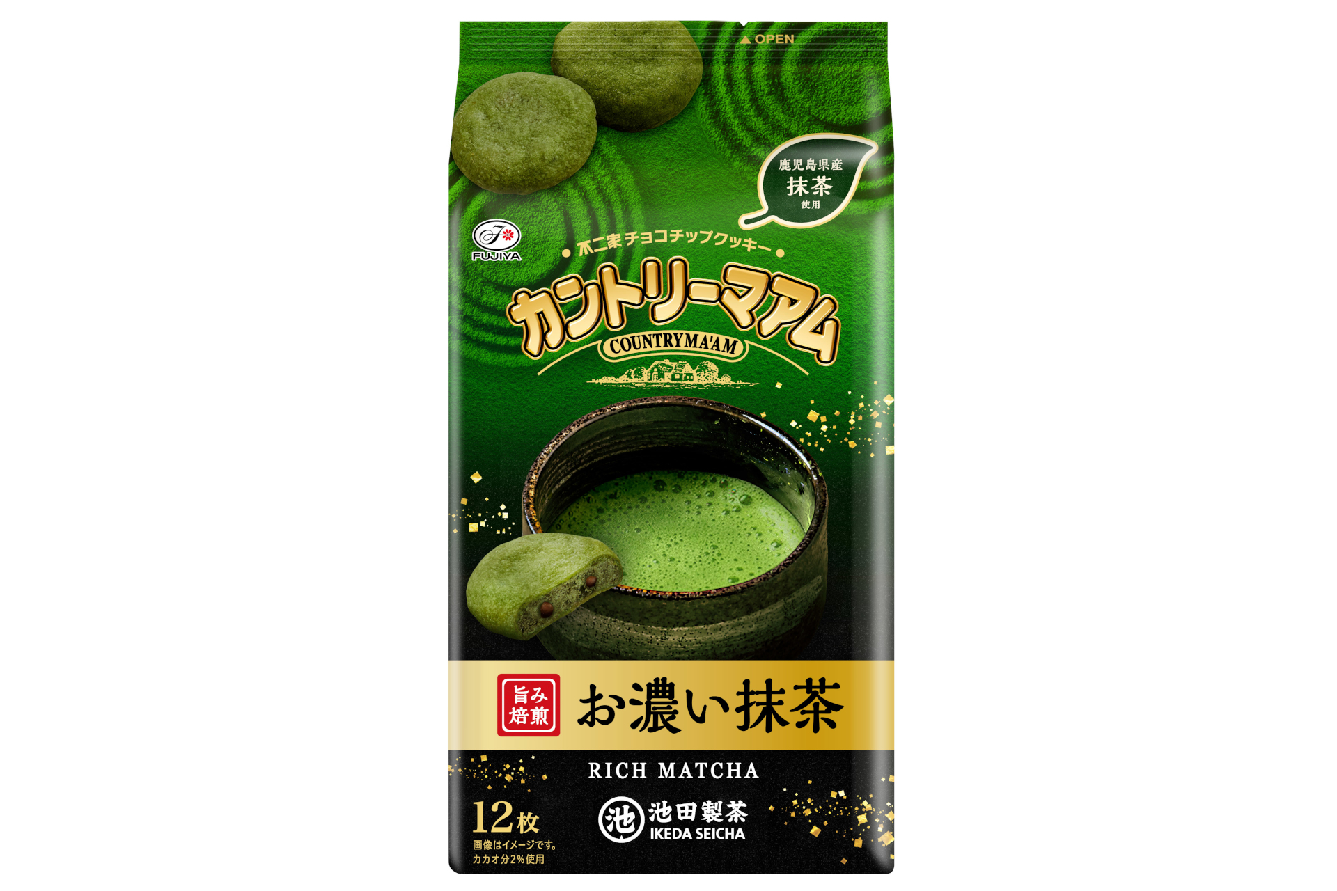 「カントリーマアム（お濃い抹茶）」