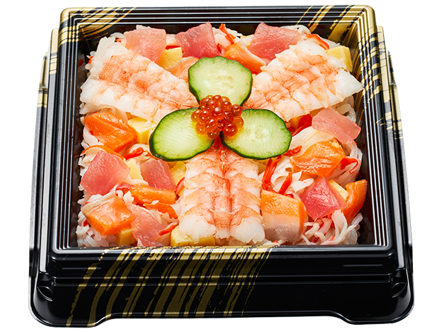 「彩りひなちらし寿司」（590円）