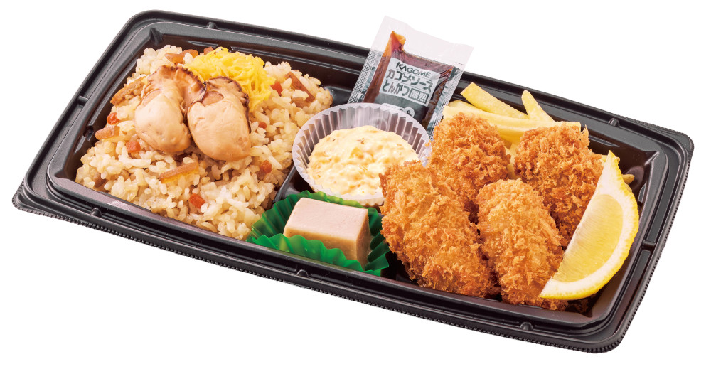 「牡蠣三昧弁当」（1262円）