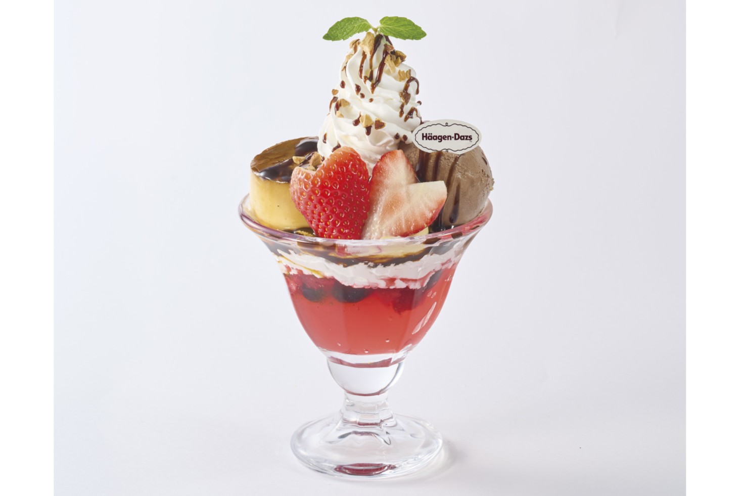 ハーゲンダッツと自家製プリンのチョコサンデー