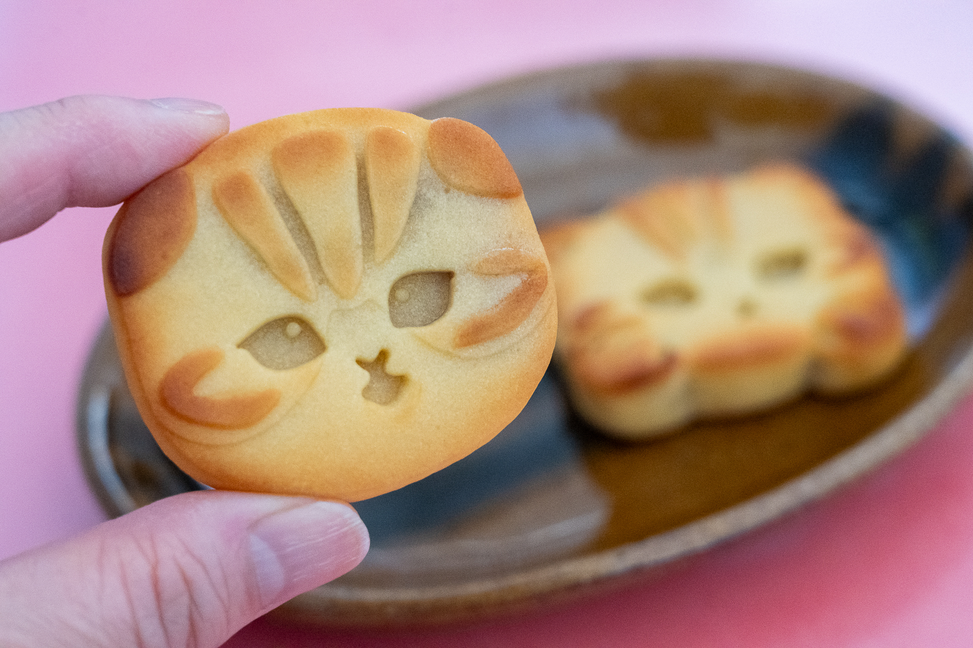 個人的なイチオシはこのおまんじゅう。キャラメル味の餡なのでコーヒーとの相性◎