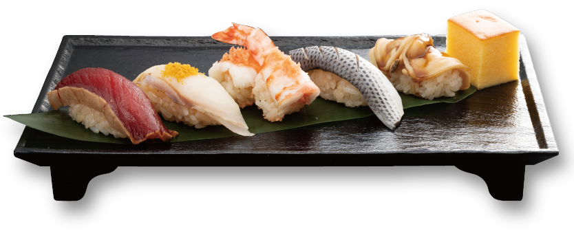 「江戸前にぎり五貫」（1672円）