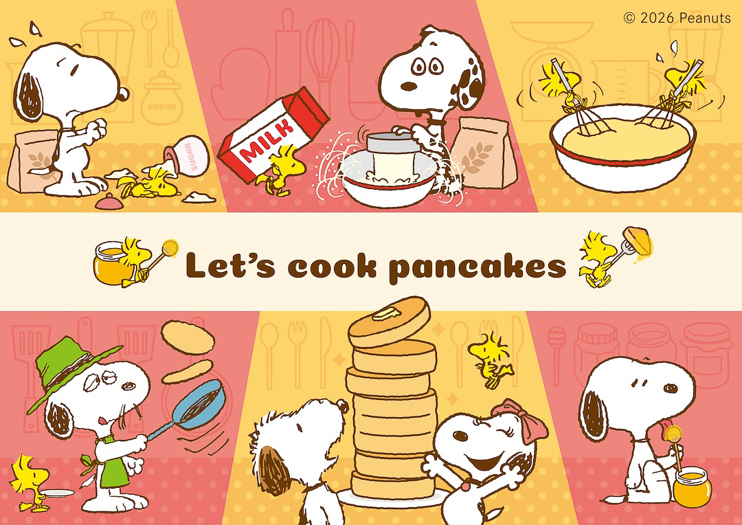 スヌーピータウンショップ「キッチンフェア 2026『Let’s cook pancakes』」