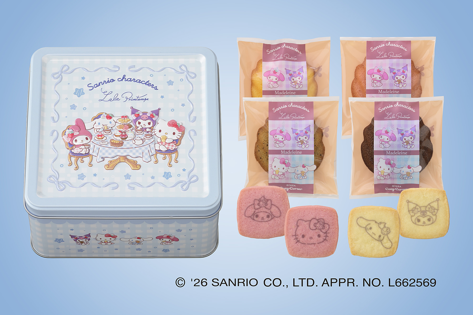 「＜サンリオキャラクターズ＞ティータイム缶（9個入）」（1620円）