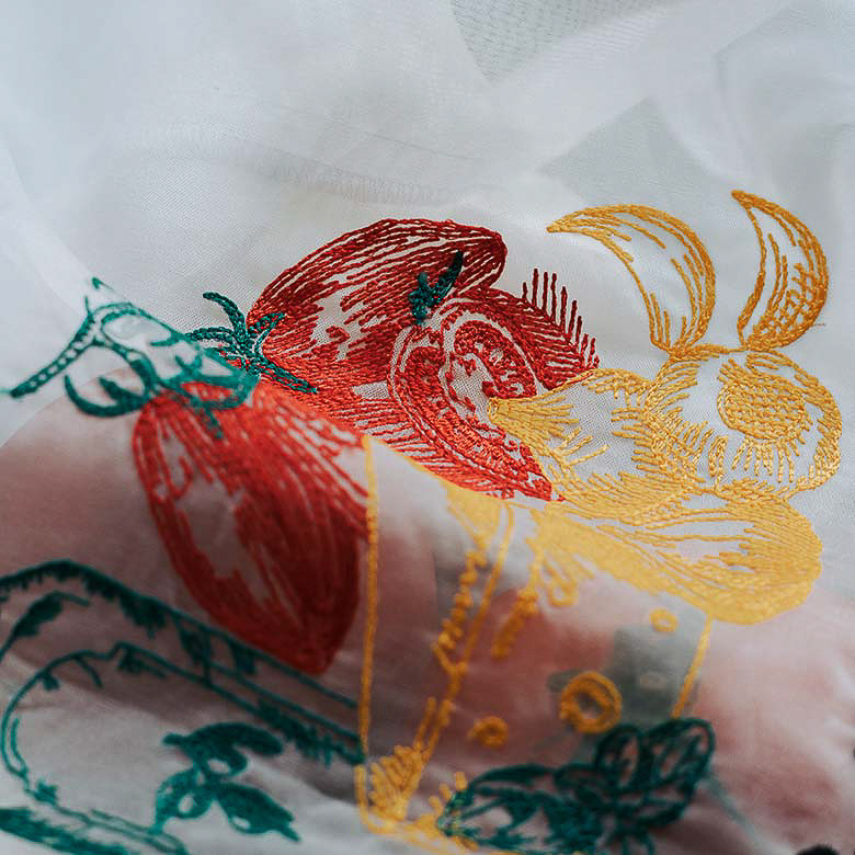 「Brigitte Tanaka オーガンジーバッグ」（FOOD）