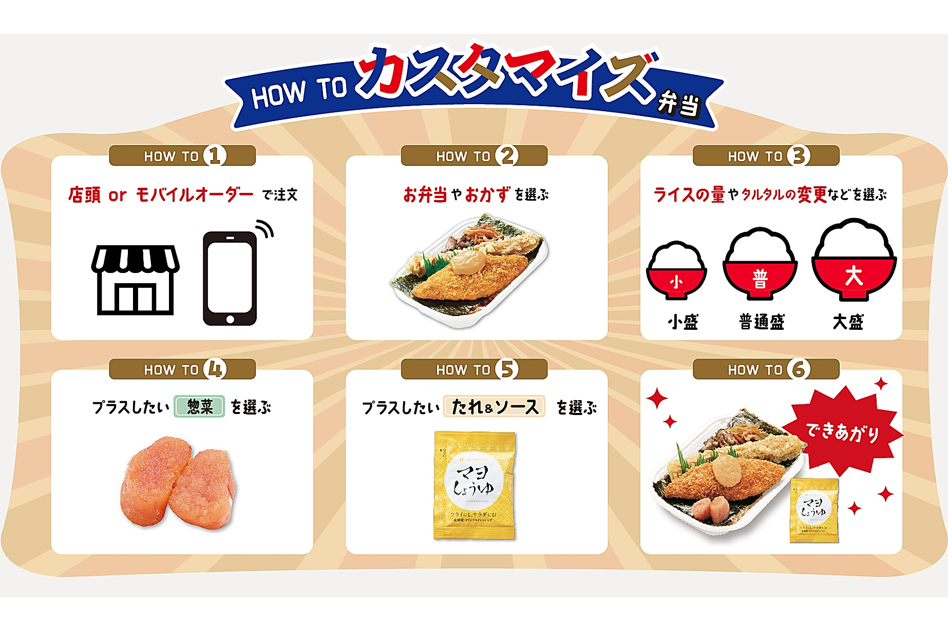 カスタマイズ弁当