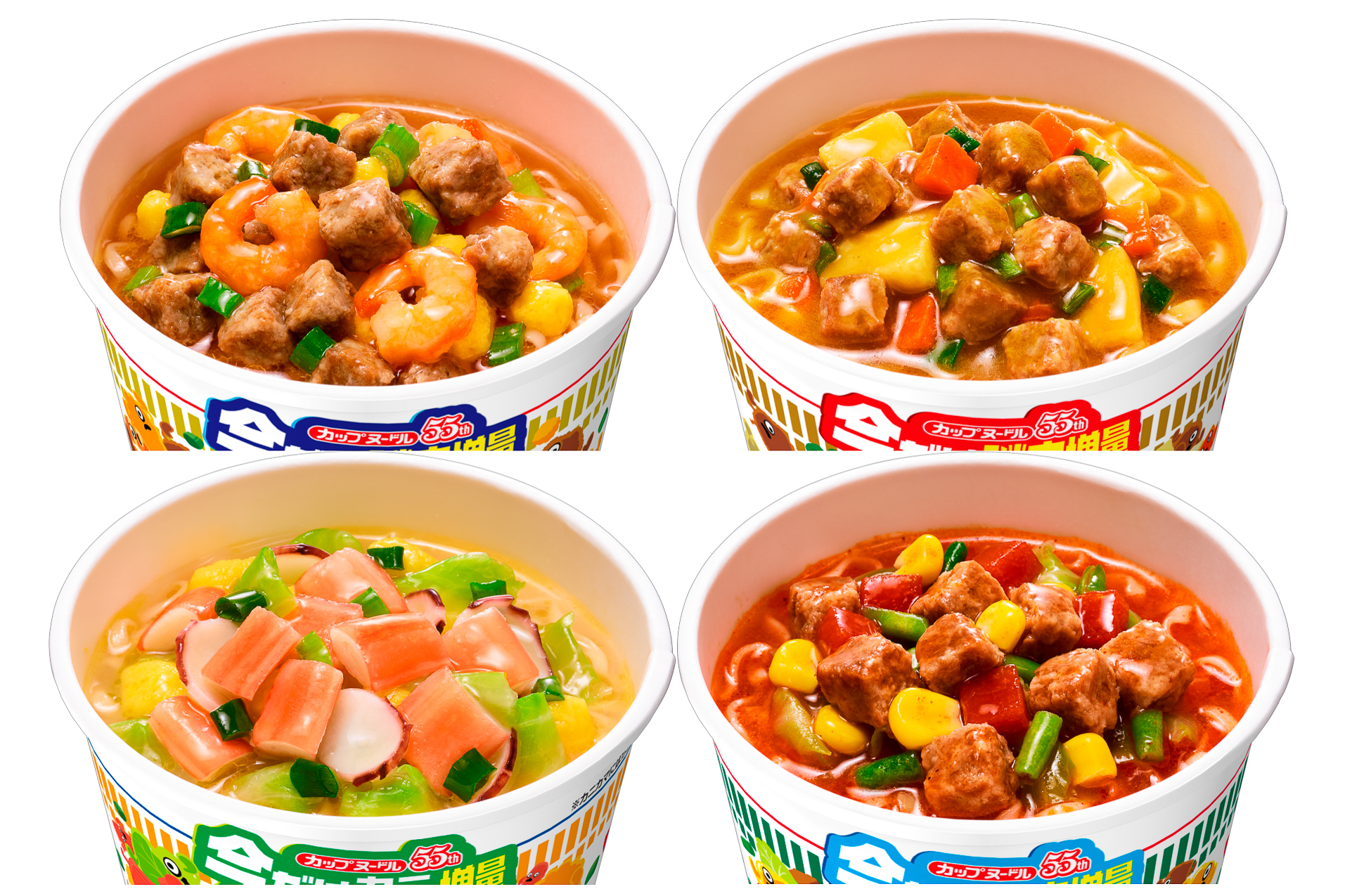 日清食品「カップヌードル 今だけ謎肉・カニカマ増量」