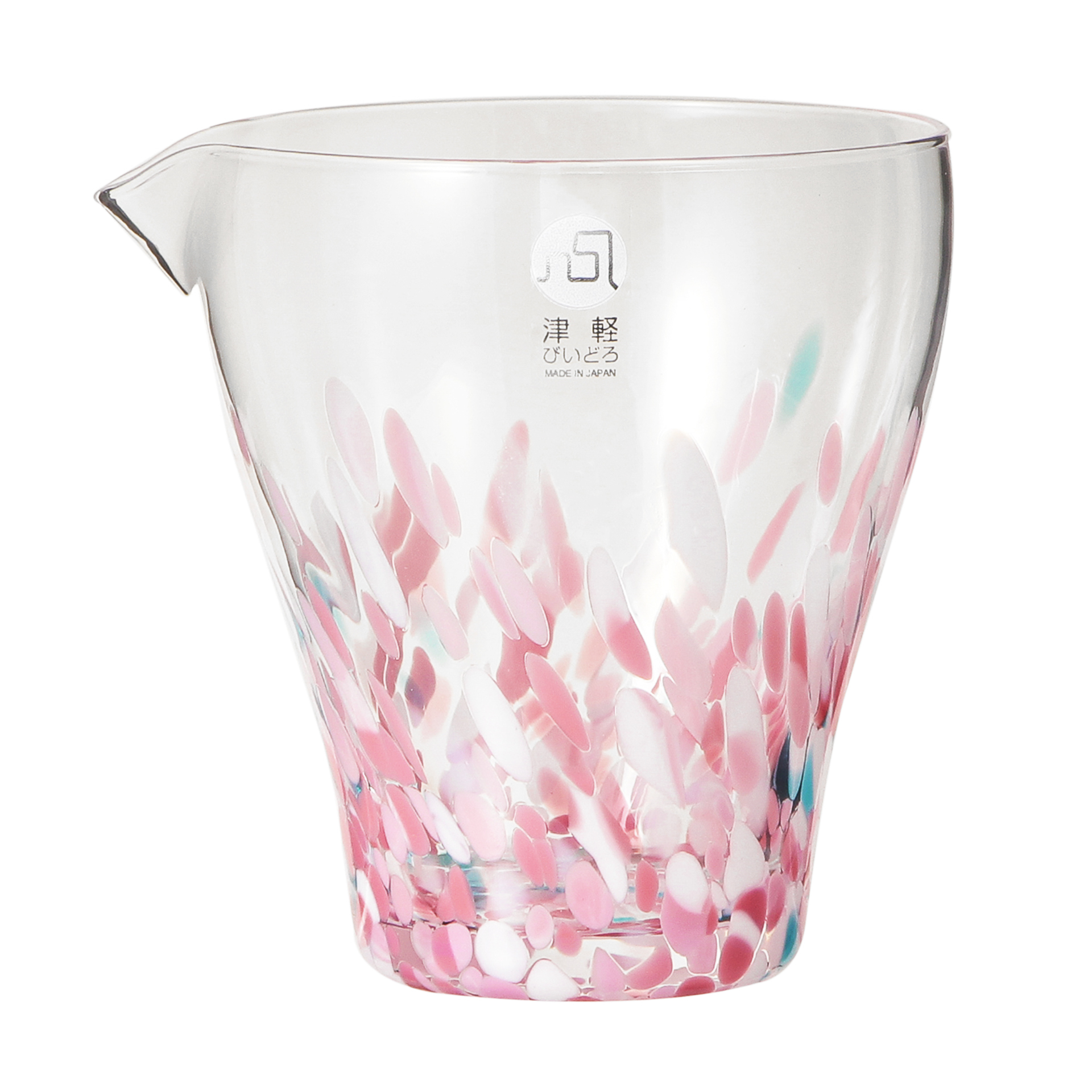 「JIMOTO Made+ 津軽びいどろ 片口 昼桜 230ml」（5200円）