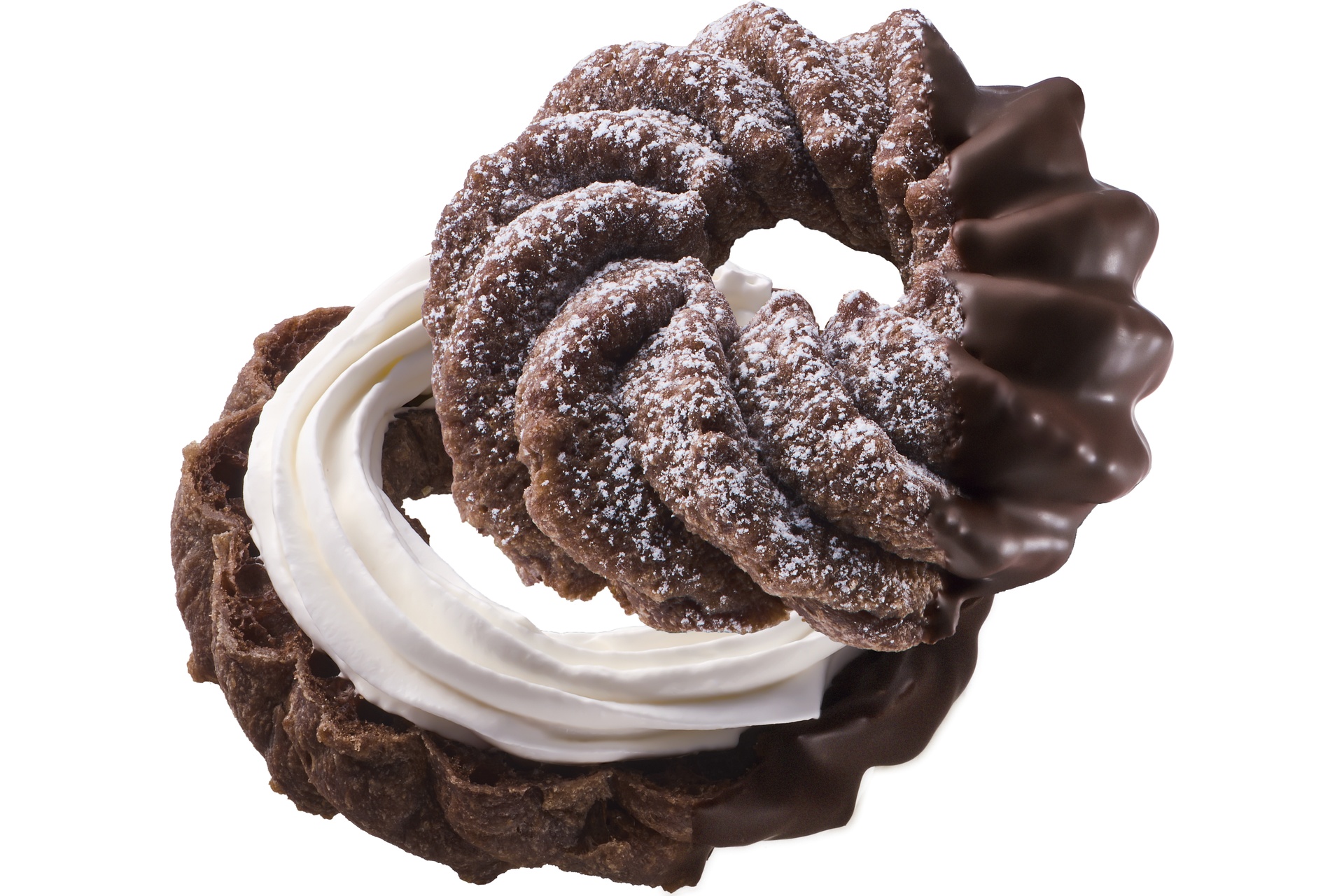 ホイップクリームをサンド